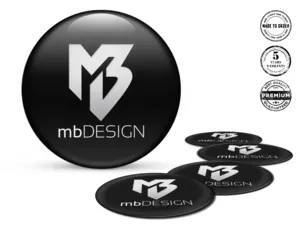 mbDESIGN Ruota Decalcomanias Stile Badge Silicone Esclusivo
